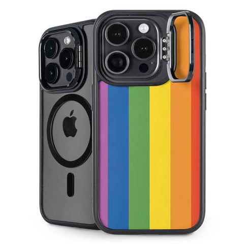 Vertical Rainbow Flag iPhone 16 Pro Kickstand Case
